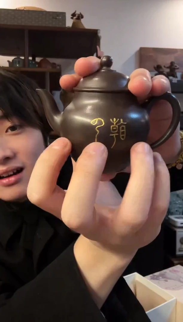 书法宫灯 紫泥 小壶 看云