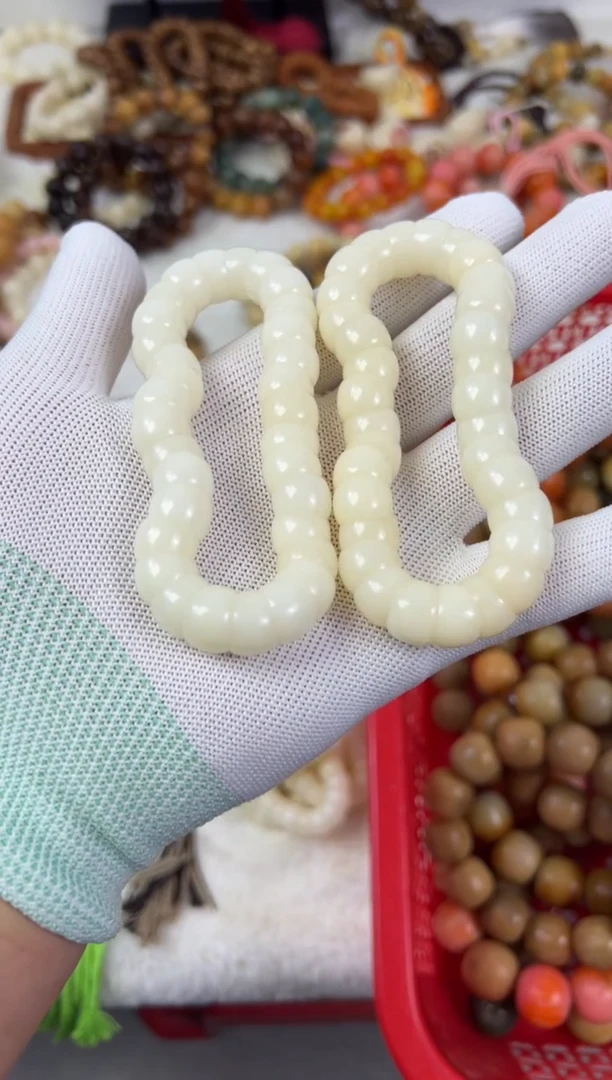 菩提根/象牙果手串12直切小白肠