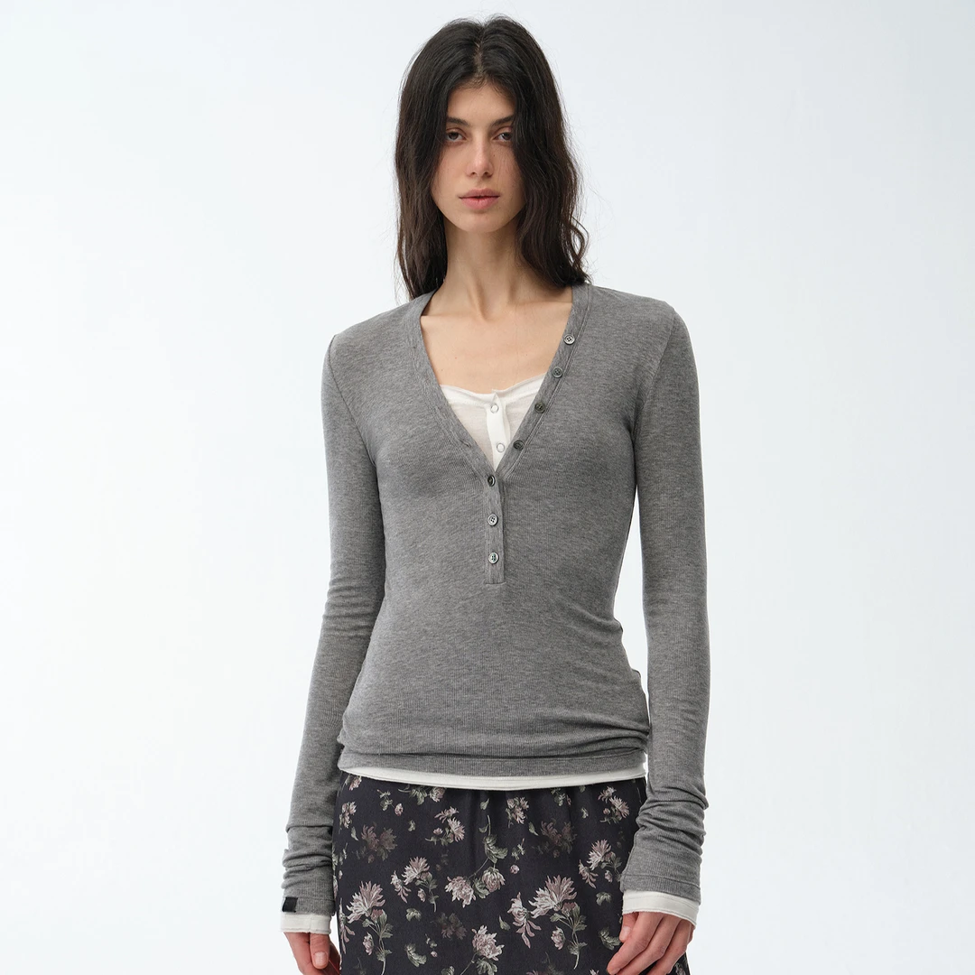 [时髦搭子]付智恩 纯粹时尚 多领型修身秋冬针织衫春