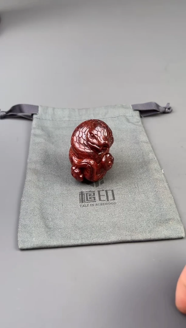 檀香紫檀（小叶紫檀）把件印度小叶紫檀 蛇