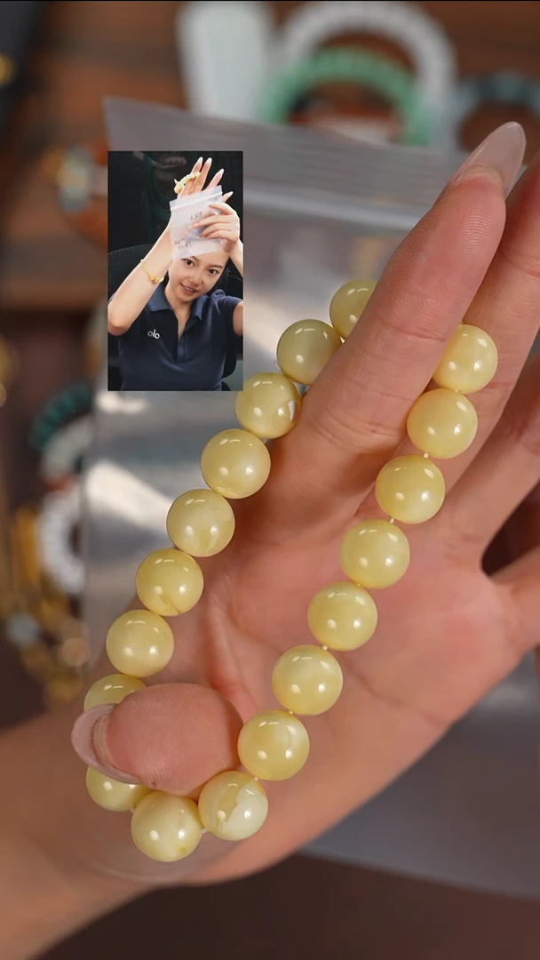 手串蜜蜡未镶嵌北****钩若雨臣品质回血