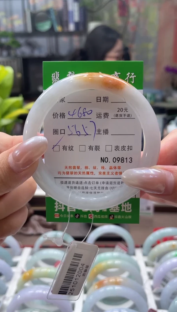 未镶嵌手镯翡翠09813**