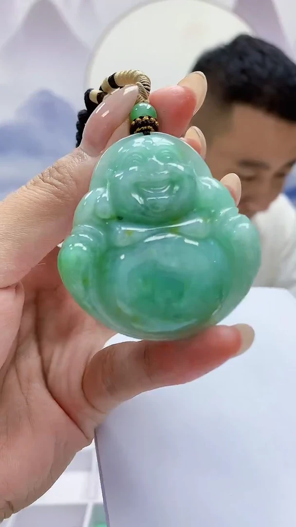 未镶嵌定制翡翠4898mm-毛货挂件113