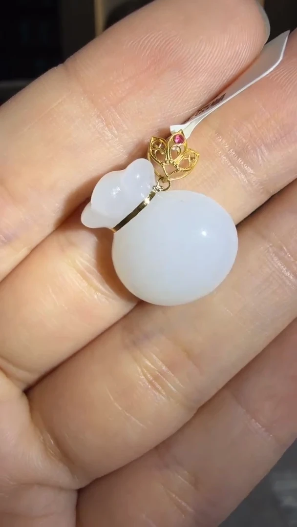 颈饰未镶嵌和田玉假一罚三秒拍号271