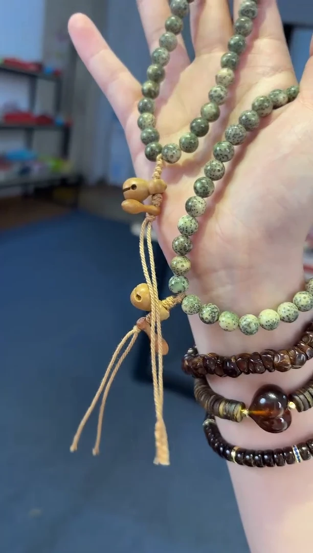 吊坠菩提根/象牙果   8mm星月【莫生气】设计款手持