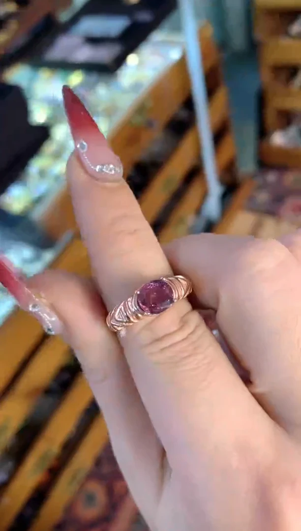 【闪购商品】尖晶石戒指银S925镶嵌楚楚中古珠宝甄选不退换