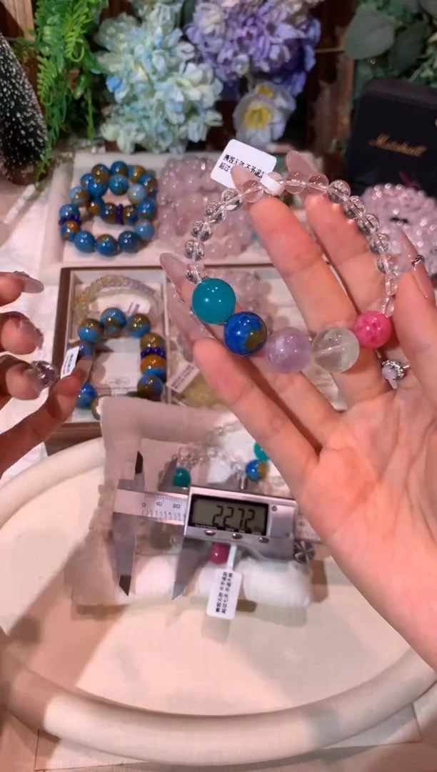 合金手串水晶1198天然水晶手串 多样性发货