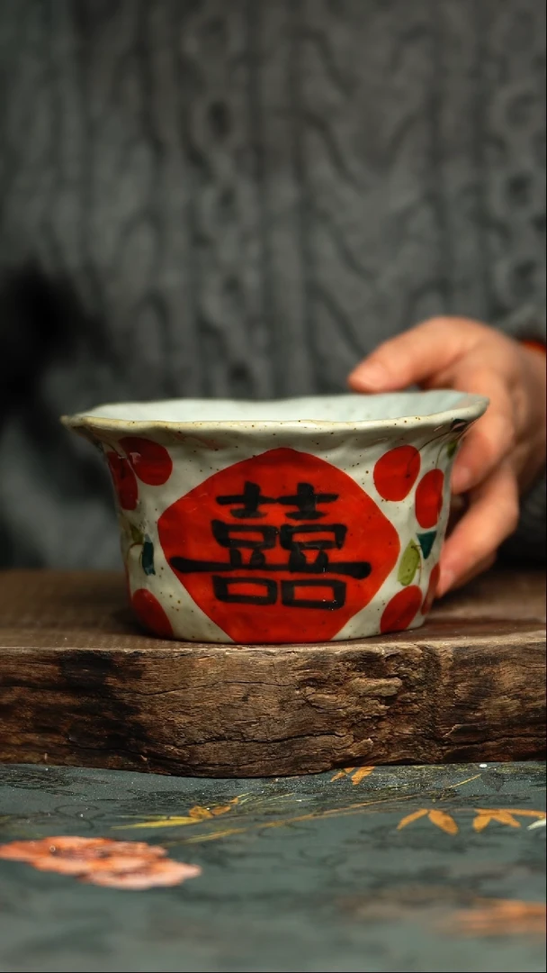 【闪购商品】杯釉下彩手工手绘同款陶器