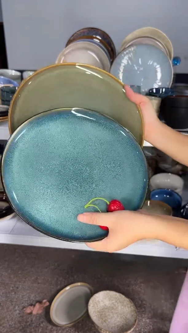 陶瓷外贸尾货瑕疵满20包邮X2大盘
