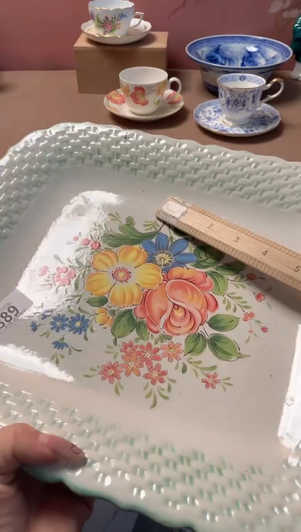 瓷片草**糖瓷器瓷器T389