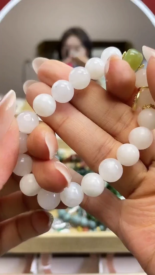 【闪购商品】和田玉手链未镶嵌和田玉新坑料白玉手串