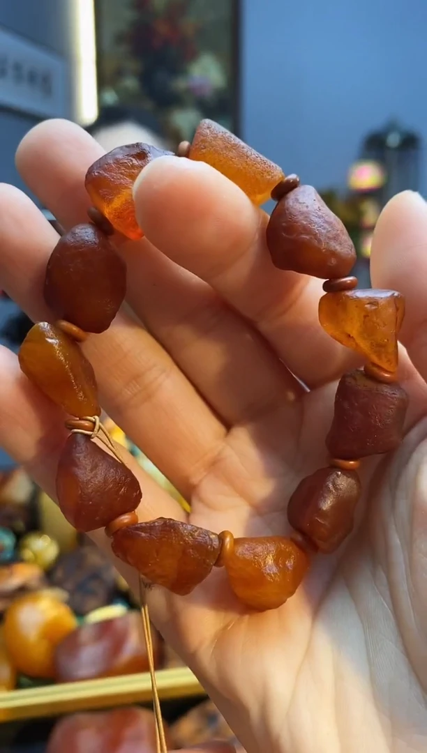 手链琥珀未镶嵌手串