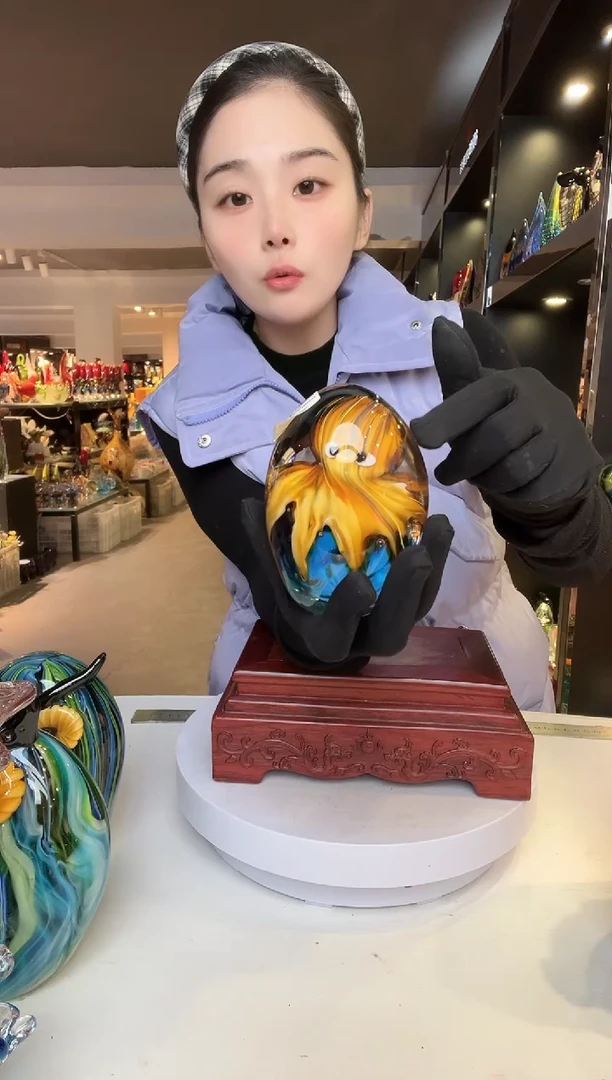 【闪购商品】茶盏琉璃摆件家居摆件