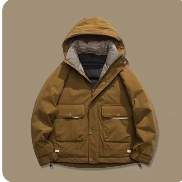 90宽松休闲百搭时尚连帽羽绒服男潮新款冬季羽绒服560