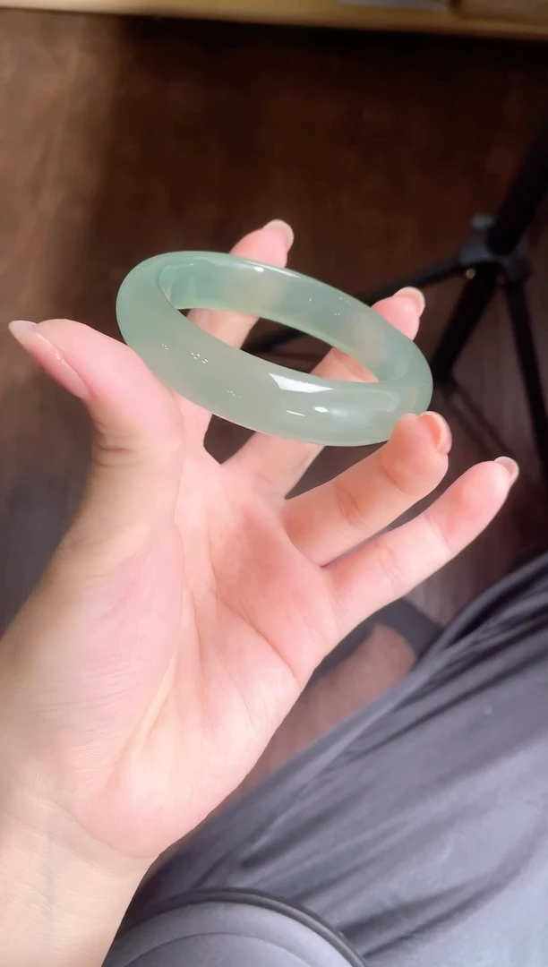 未镶嵌东陵石东陵玉078 烟青色 53-54