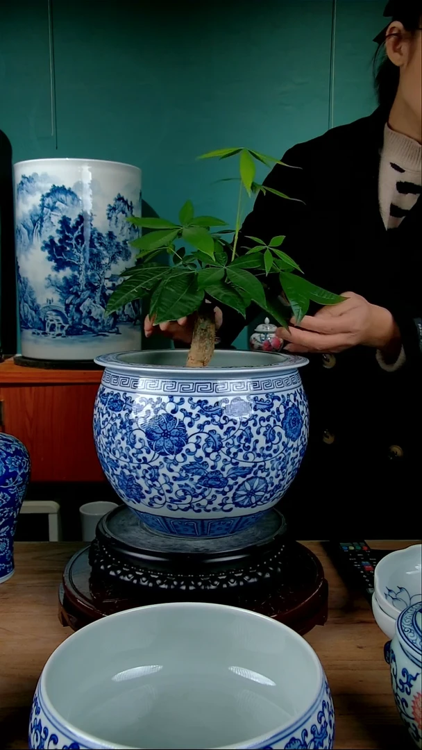 摆件陶景德镇手绘陶瓷888