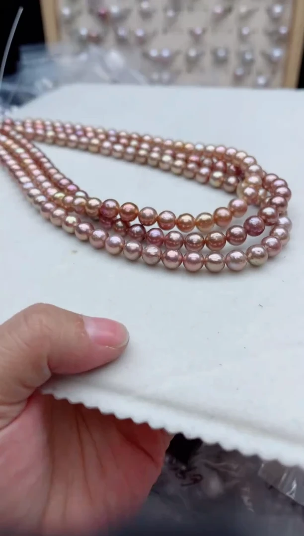 项链银S925镶嵌淡水珍珠多样性发其一，非无暇