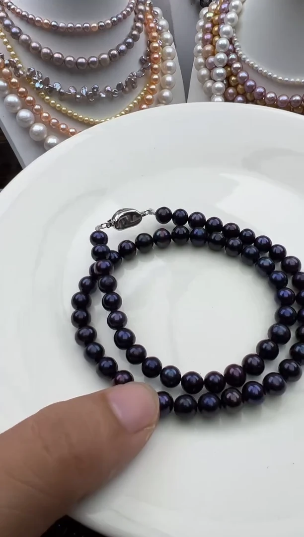 淡水珍珠未镶嵌颈饰1