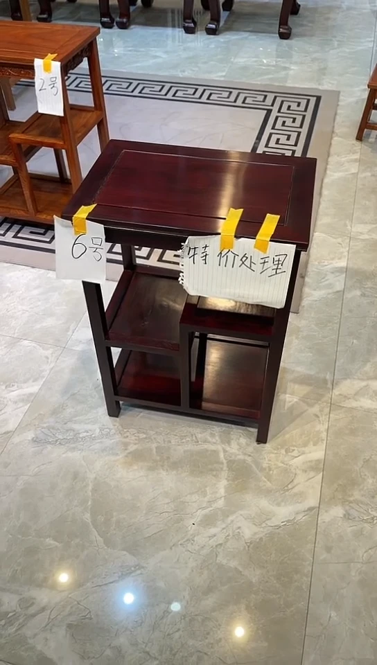 【闪购商品】黑酸枝木类成套家具置物架45*30*65