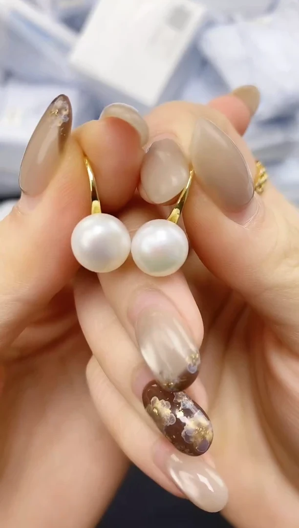 未镶嵌耳饰淡水珍珠ed1032