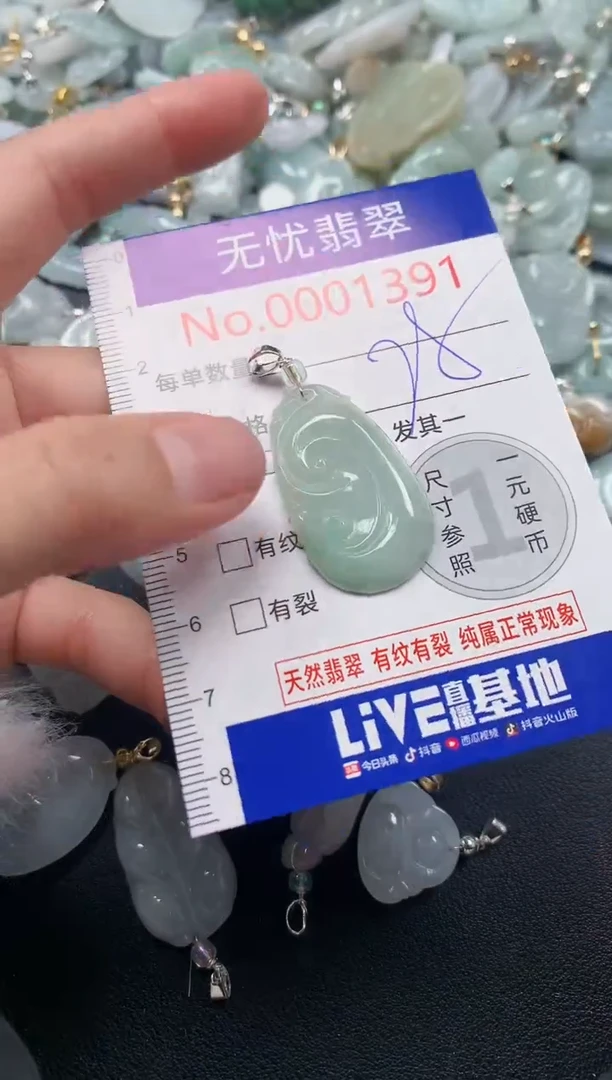 吊坠(不含链)未镶嵌翡翠1391