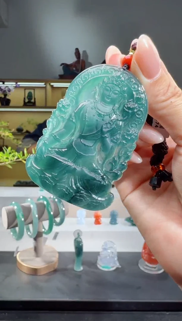 吊坠(不含链)未镶嵌翡翠度母（多样性发其一）