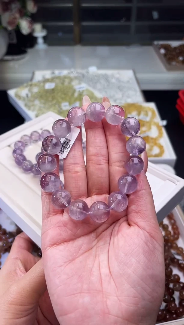 【闪购商品】水晶/未镶嵌紫兔毛手串卡14