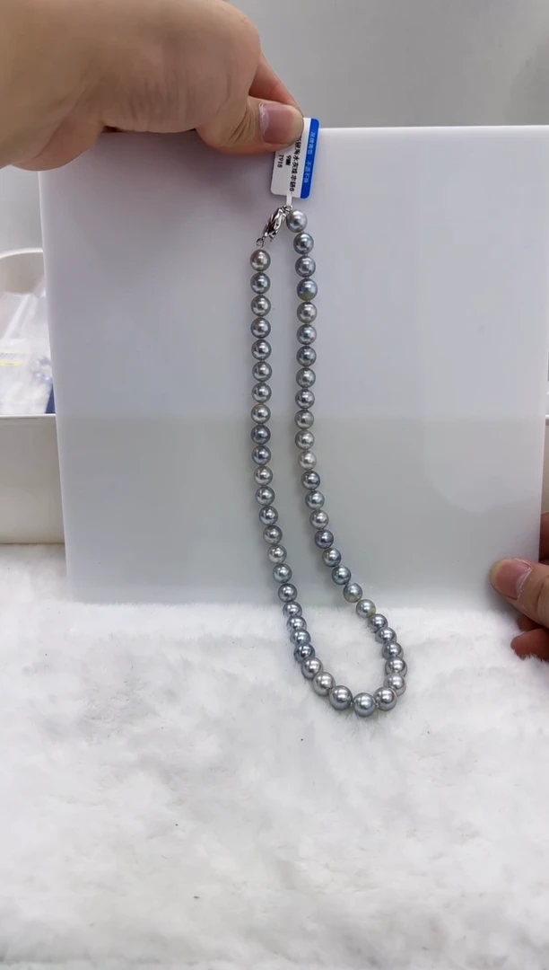 【闪购商品】海水珍珠DA未镶嵌t918 灰珠串8