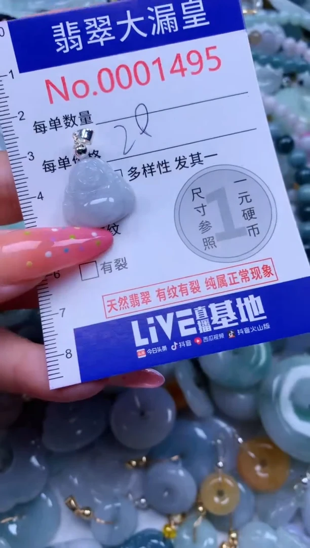 翡翠未镶嵌吊坠(不含链)1495
