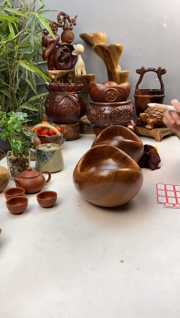 香樟木A13元宝果盆尺寸