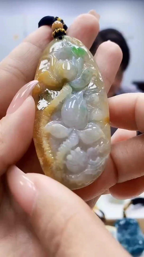 未镶嵌定制翡翠5060ty-毛货挂件20