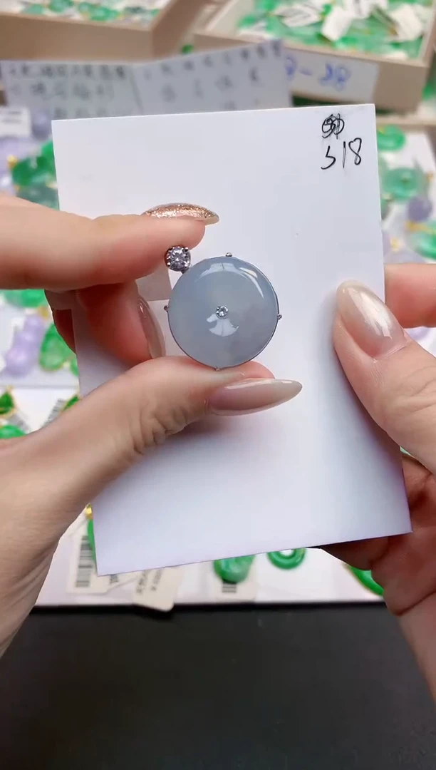 颈饰未镶嵌翡翠天然缅甸A货翡翠