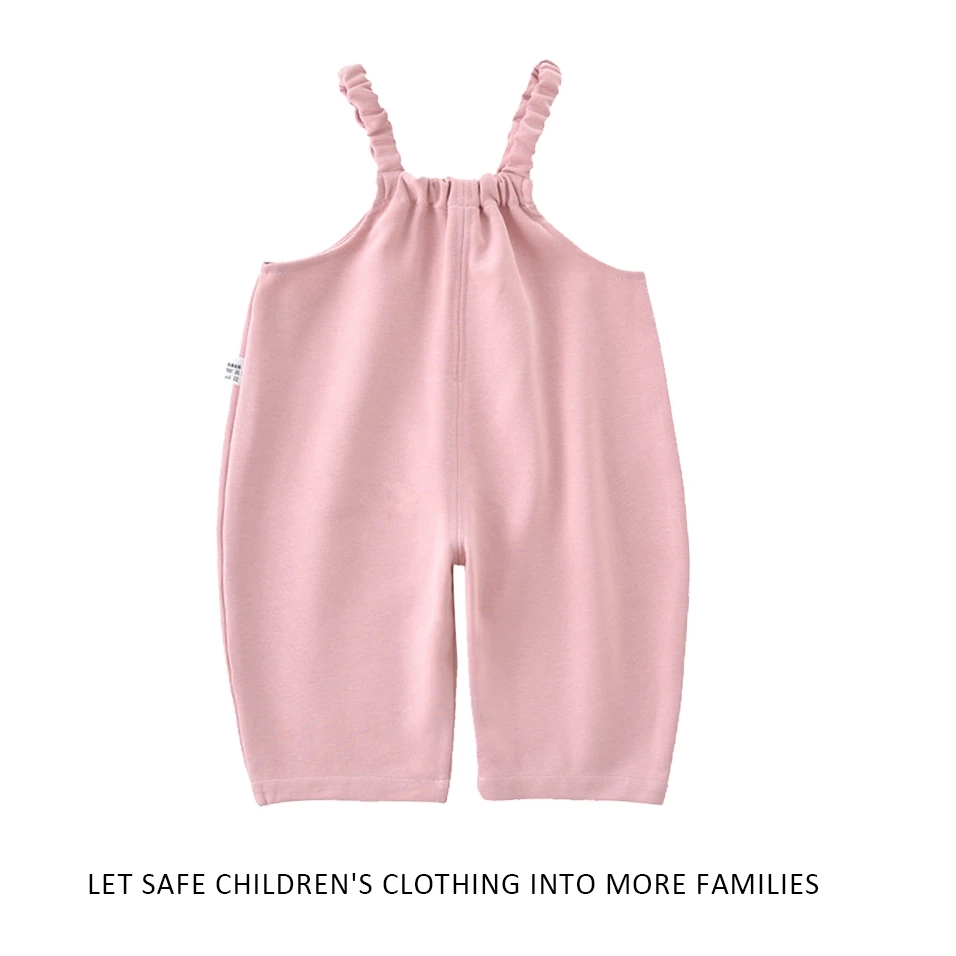 新春款糖果色背带连体裤细带背带裤可爱连体爬服