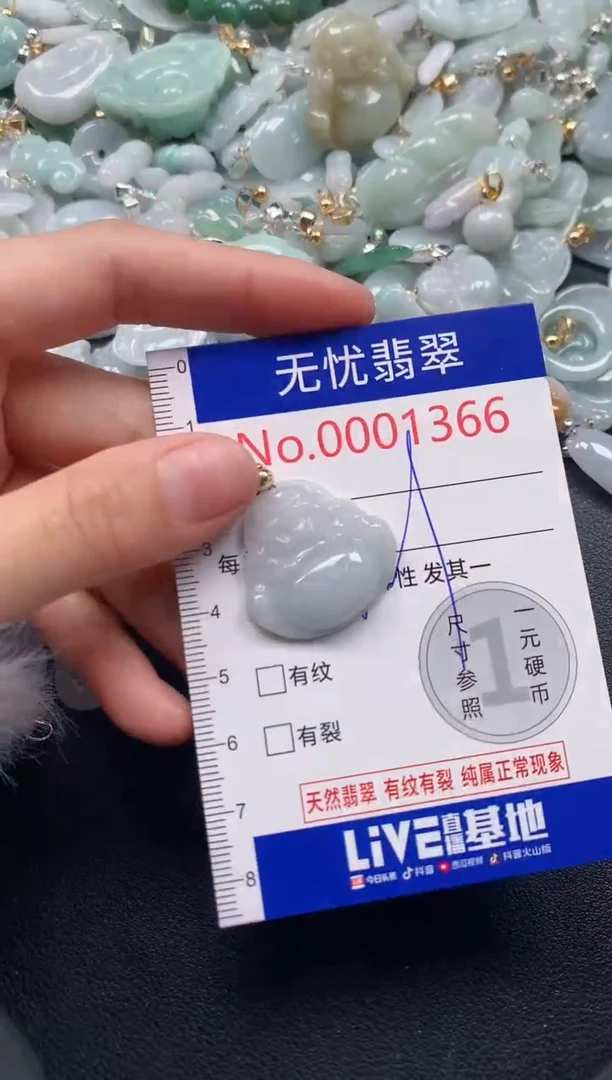 吊坠(不含链)未镶嵌翡翠1366