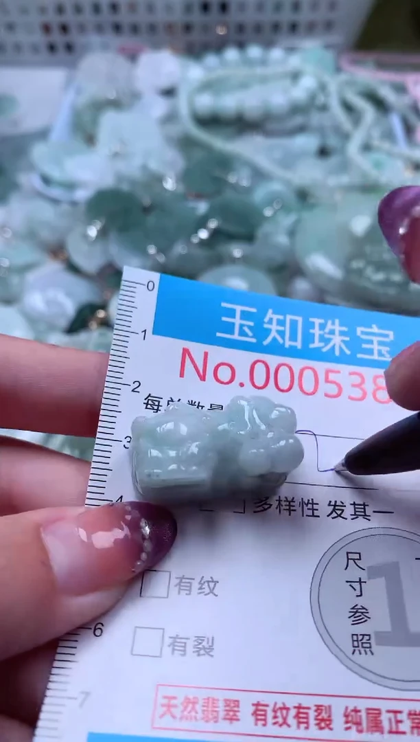 翡翠未镶嵌吊坠(不含链)5386