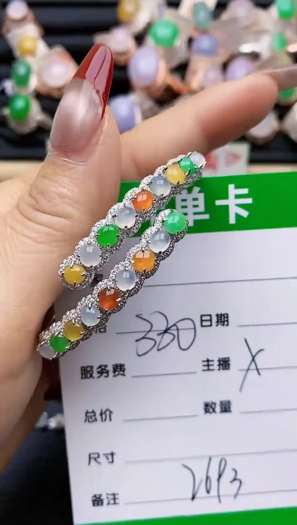 【闪购商品】翡翠戒指银S925镶嵌2693