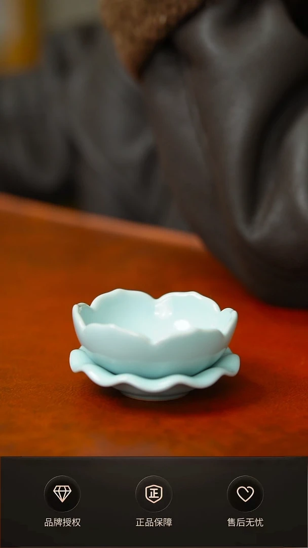 其他天青莲花茶漏不完美 简装