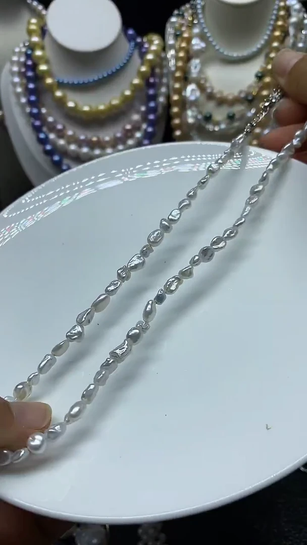 颈饰未镶嵌淡水珍珠多人