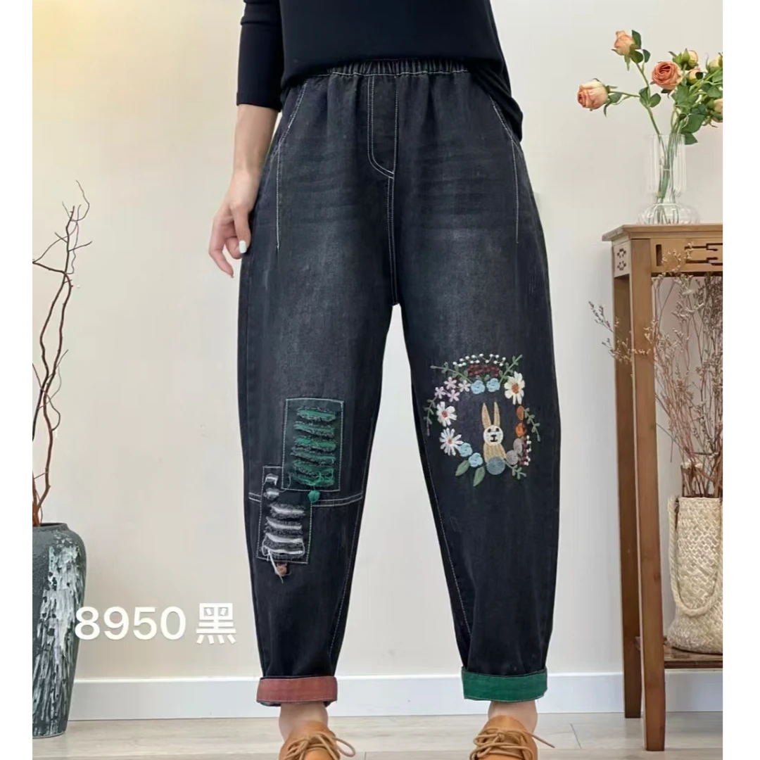 345小兔牛仔裤 单色 均码