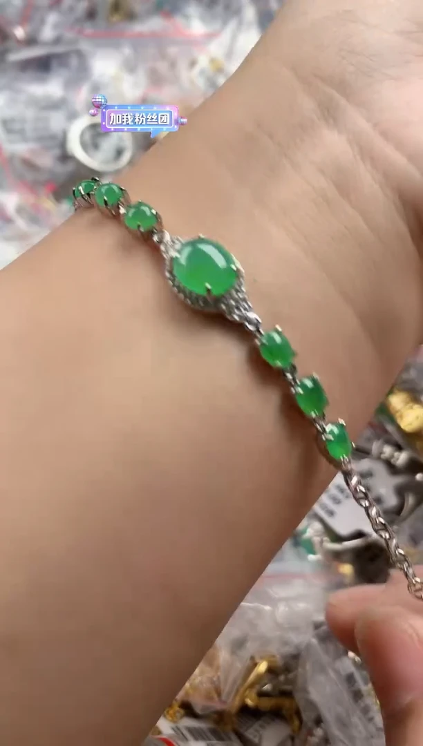 银S925镶嵌戒指翡翠333   1