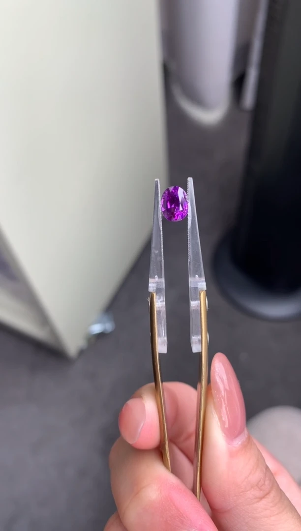 裸石彩色蓝宝石2ct紫蓝宝  FH  定制