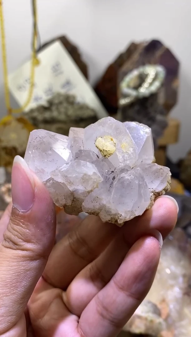 未镶嵌珠宝半成品水晶6号 绿葡萄共生花园水晶