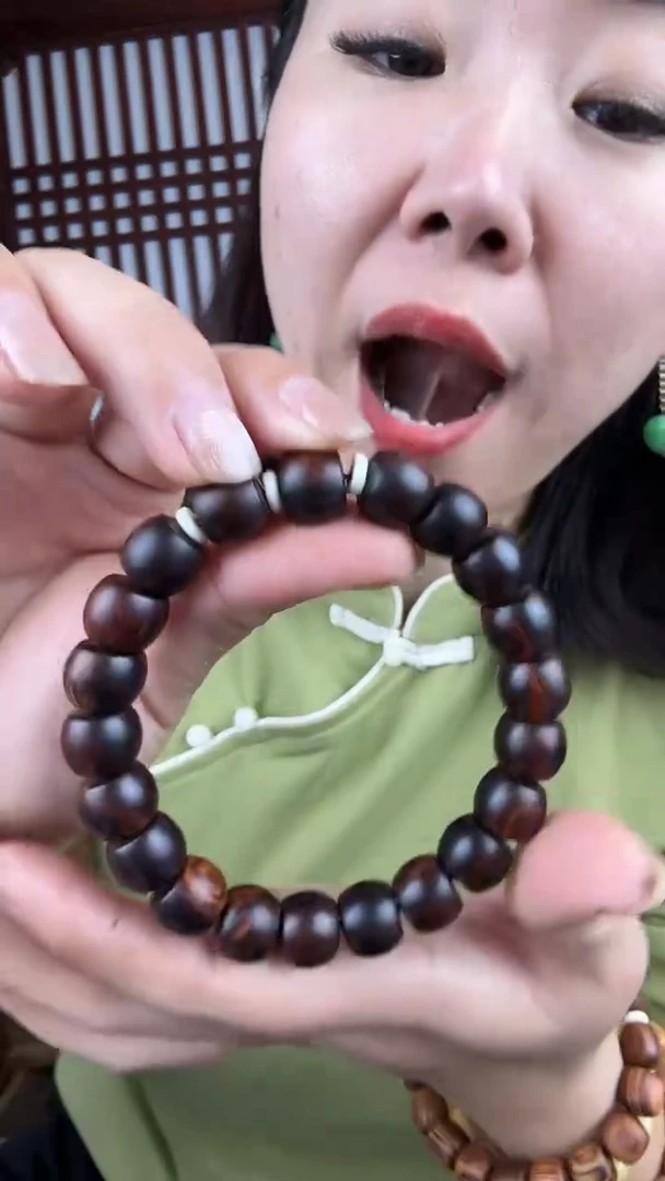 黄花梨/降香黄檀黄花梨1012鼓型珠手串