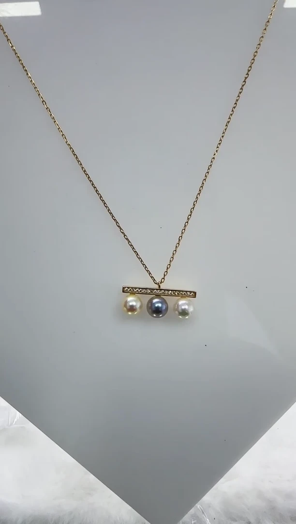 【闪购商品】海水珍珠DA银S925镶嵌c1177 套链7