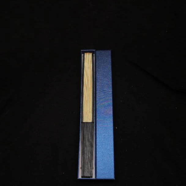 《米色06去野》【一两风小蓝条】10寸书法手写手绘国潮扇子-带礼盒