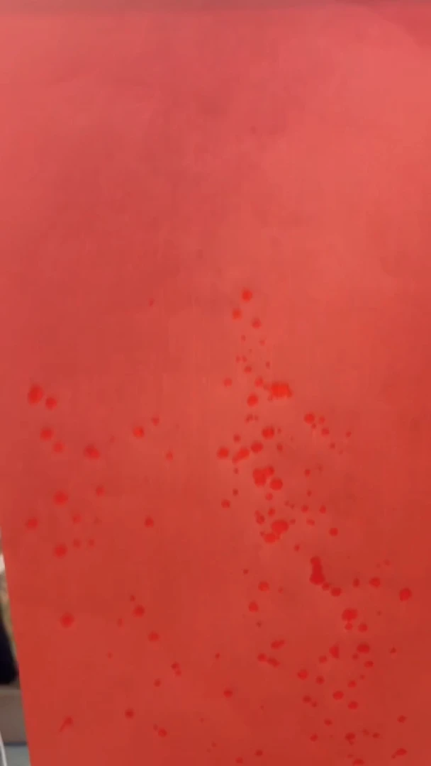 34厘米x10米蜡染绢纸一卷 朱镖色