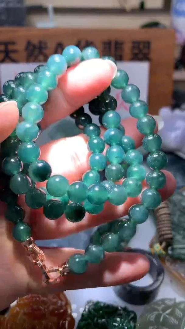 【闪购商品】翡翠颈饰未镶嵌保真天然A货翡翠