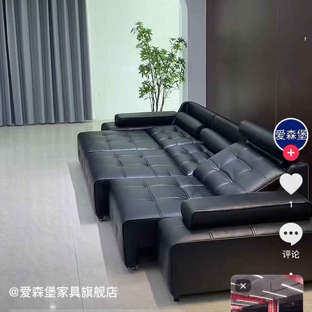 电动沙发床 真皮沙发