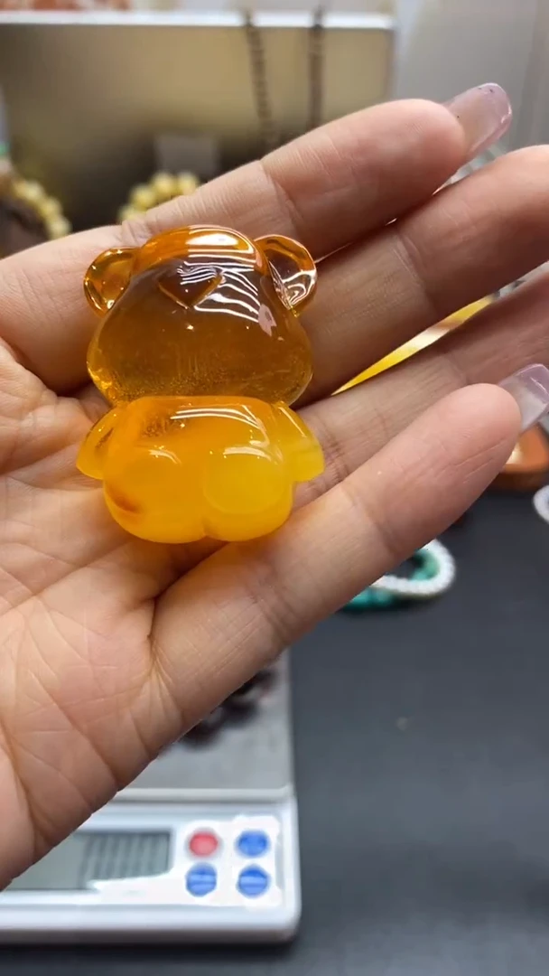 琥珀未镶嵌珠宝奇石?****糖832