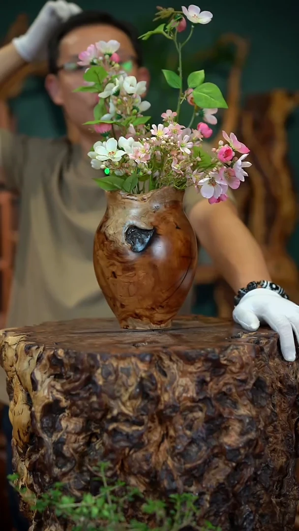 枣木雷击枣木花尊